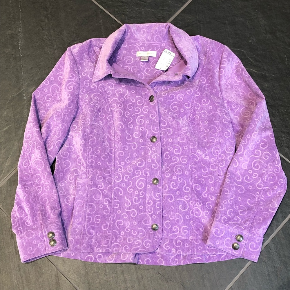 NWT Large Christopher&Banks Corduroy Jacket